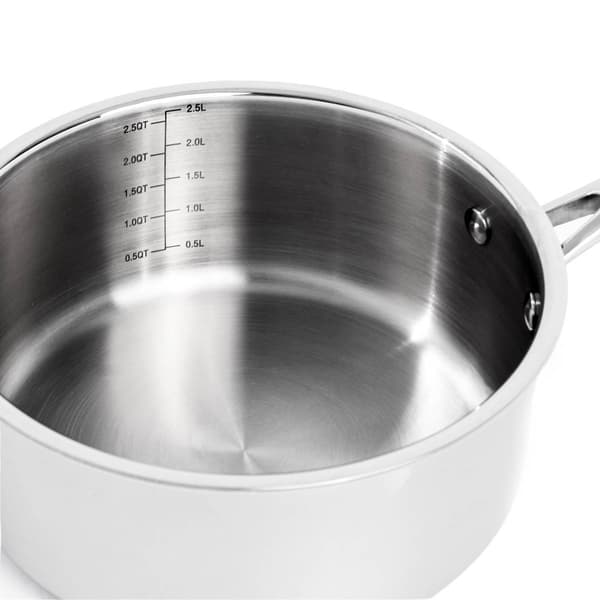 BergHOFF Professional Tri-Ply 3qt Stainless Steel Saucepan w/ Lid