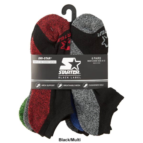 Mens Starter 6pk. No Show Socks