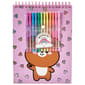 Girls Votum Cute Critter Spiral Sketchbook w/ Gel Pens & Stickers - image 1