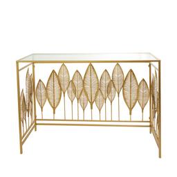 9th & Pike® Gold-Tone Metal Contemporary Console Table