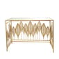 9th & Pike® Gold-Tone Metal Contemporary Console Table - image 4