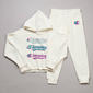 Girls (7-16) Champion(R) Repeating Glitter Logo Hoodie & Jogger Set - image 1