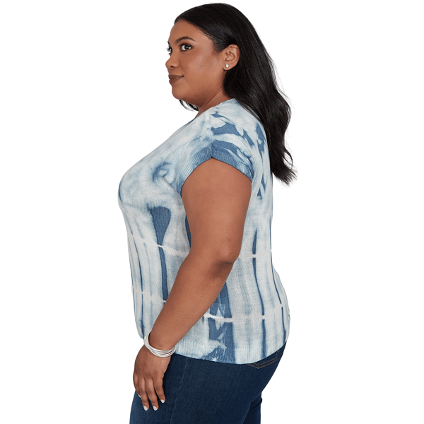 Plus Size Skye’s the Limit Summer Spice Tie Dye Sweater