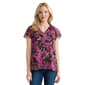 Womens Jones New York Short Flutter Sleeve Leaf Print Blouse - image 1