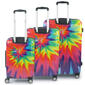 FUL 3pc. Tie Dye Nested Spinner Luggage Set - image 2