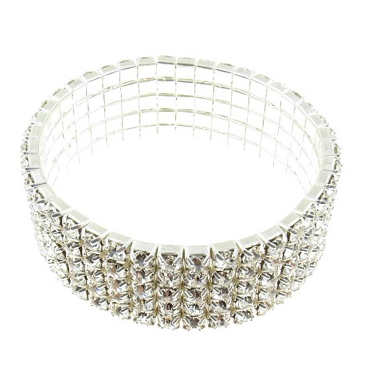 Rosa Rhinestones Rhinestone Statement Bracelet