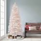 Puleo International 7ft. Pre-Lit Artificial White Christmas Tree - image 3