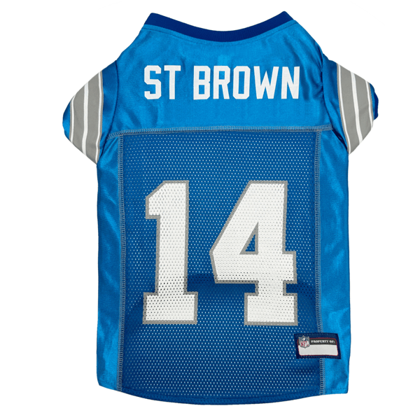 NFLPA Detroit Lions Amon-Ra St. Brown Pet Jersey - image 