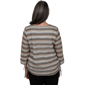 Petite Alfred Dunner Travel Advisory Textured Zig Zag Blouse - image 2
