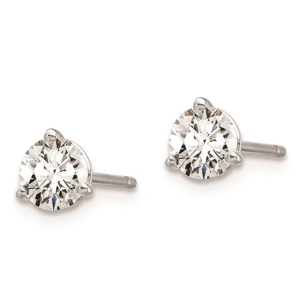 Pure Fire 14kt. White Gold Certified 3/4ctw. Lab Diamond Earrings