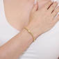 Athra 14kt. Gold Over Brass Initial K Stretch Bracelet - image 3