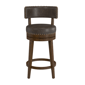 HH2 Home Lawton Brown Upholstered Swivel Counter Height Stool - image 3