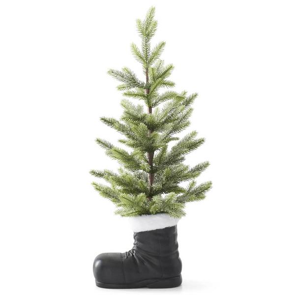 K&K Interiors Snowy Tree in Santa Boot - image 