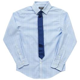 Boys &#40;8-20&#41; Van Heusen Varigate Shirt & Tie Set - Azure