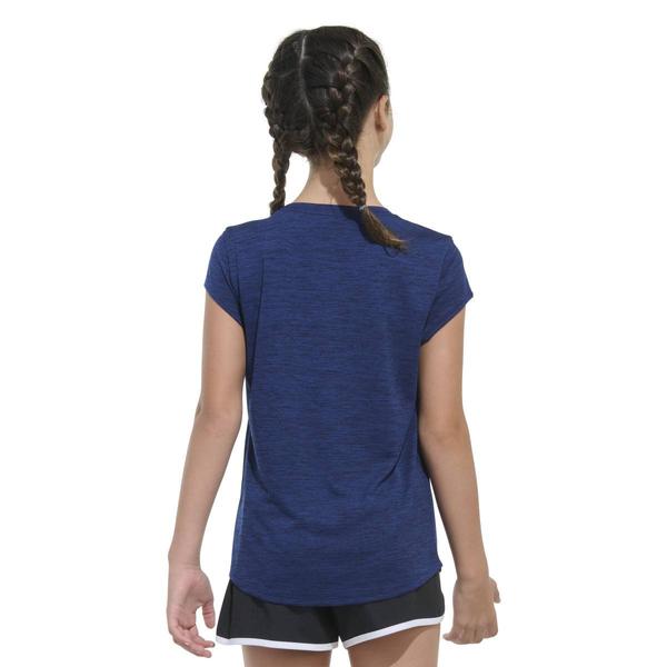 Girls (7-16) adidas® Cap Sleeve Slim Fit Mélange Emblem Tee