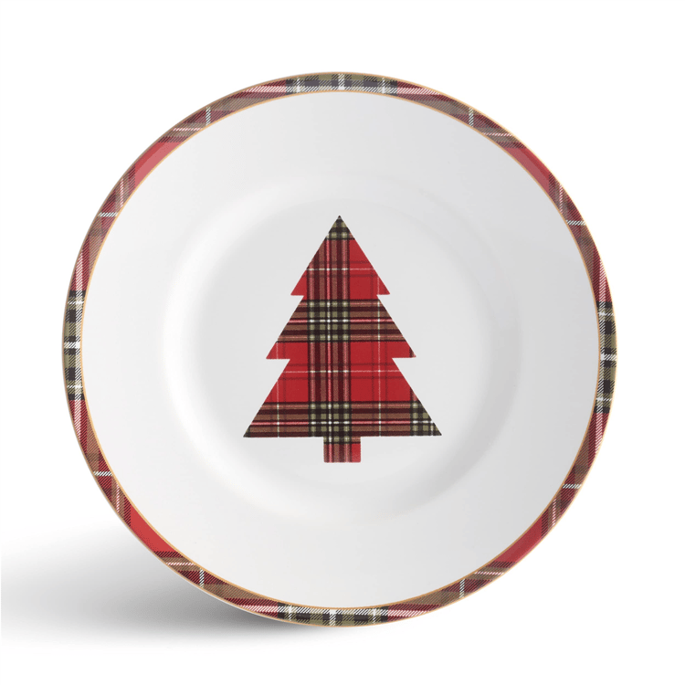222 Fifth Wexford Red 12pc. Porcelain Dinnerware Set