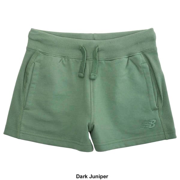 Girls &#40;7-16&#41; New Balance Solid Rib Side Panel Shorts