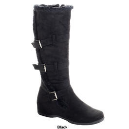 Womens Wanted Weaver Lined 3 Buckle Tall Boots