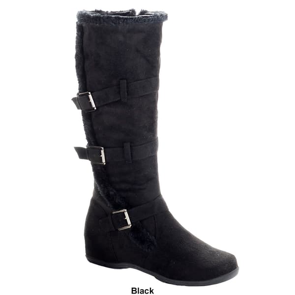 Womens Wanted Weaver Lined 3 Buckle Tall Boots