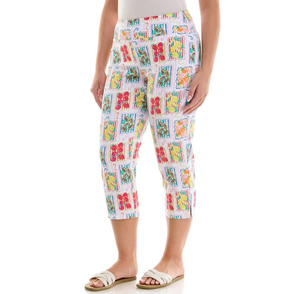 Womens Zac & Rachel Pull On Fruit Millennium Capris