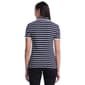 Womens Rafaella® Short Sleeve Contrast Trim Stripe Polo - image 2