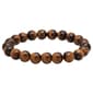 Mens Brown Beaded Bracelet - image 1