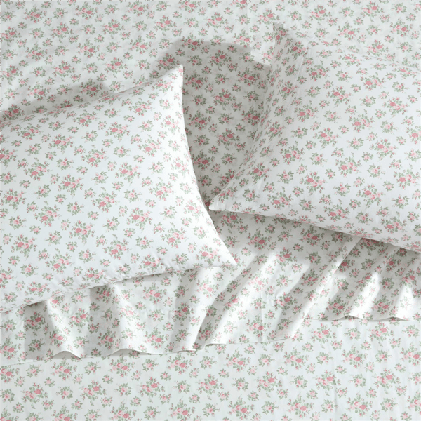 Laura Ashley® Leanna Rose Percale Sheet Set