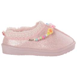 Little Girls Josmo Pink Scuff with Beads Clogs