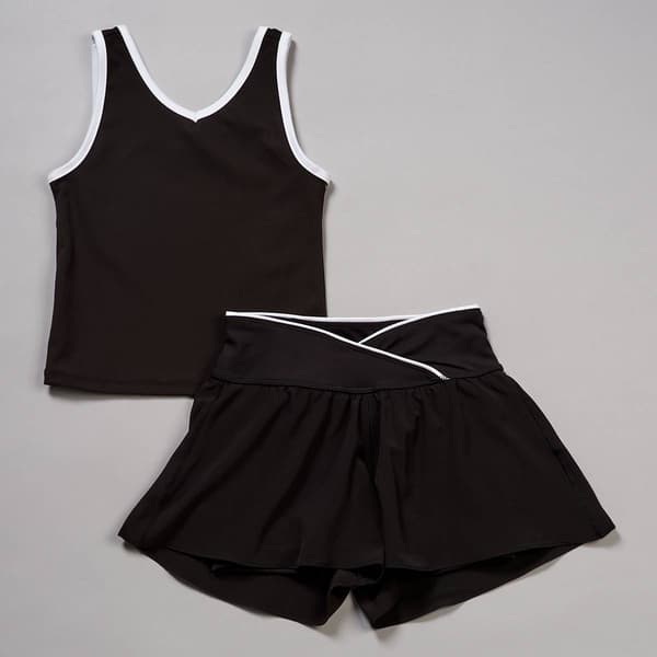 Girls &#40;7-14&#41; Yogalicious&#40;R&#41; Tank Top & Crossover Shorts Set - image 
