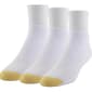 Mens Gold Toe&#40;R&#41; 3pk. Wellness Extended Quarter Socks - image 1