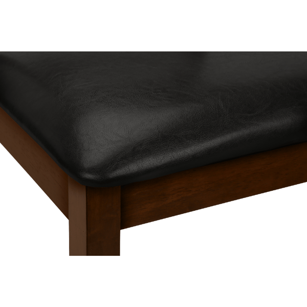 Monarch Specialties 37in. Brown Leather Dining Chair - Set Of 2