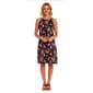 Womens Perceptions Sleeveless Keyhole Neck Floral Shift Dress - image 1
