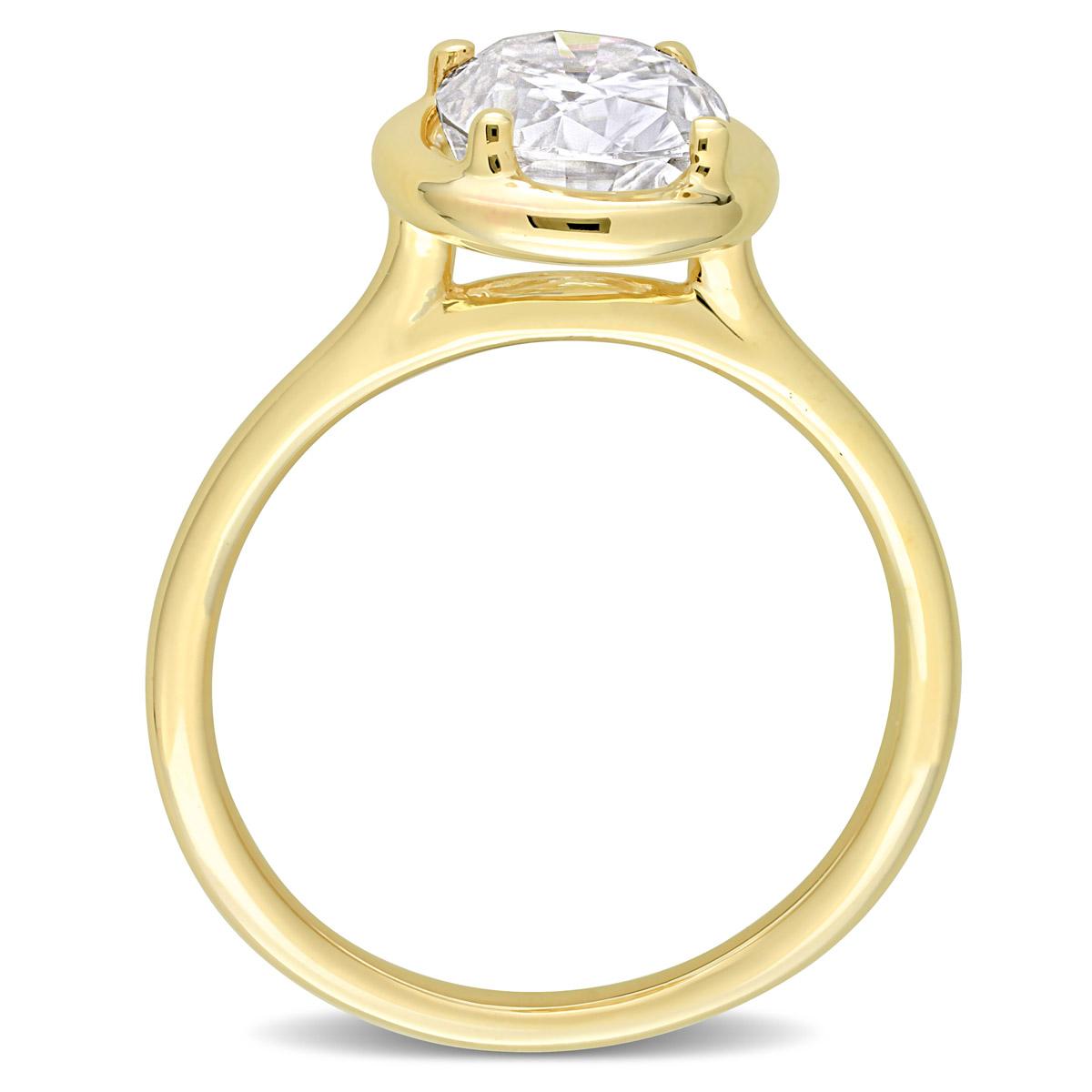 Gemstone Classics™ 10kt. Gold 2ctw. Moissanite Engagement Ring