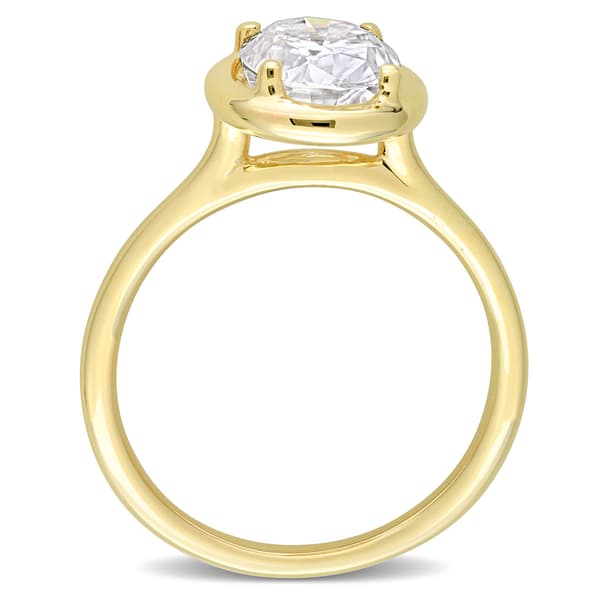 Gemstone Classics™ 10kt. Gold 2ctw. Moissanite Engagement Ring