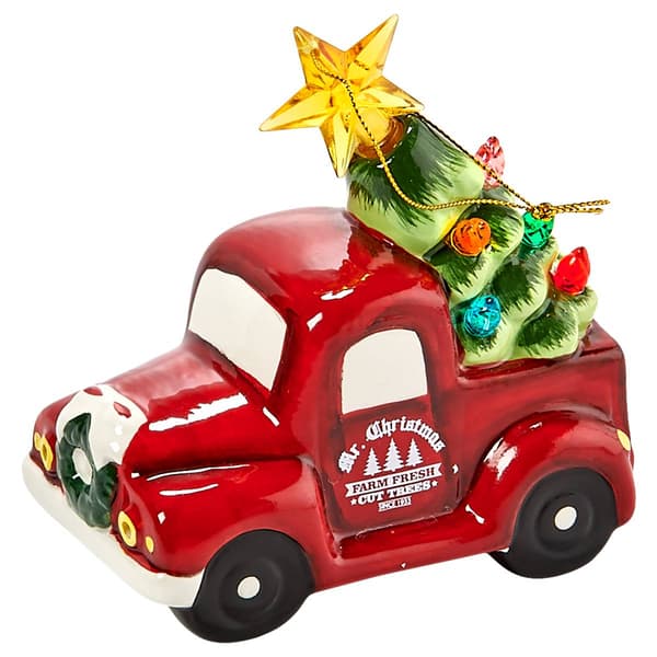 Mr. Christmas 4.5in. Mini Vehicle Red Truck Ornament - image 