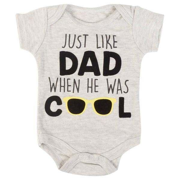 Baby Boy &#40;NB-9M&#41; Babies With Attitude Just Like Dad Bodysuit - image 