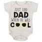 Baby Boy &#40;NB-9M&#41; Babies With Attitude Just Like Dad Bodysuit - image 1