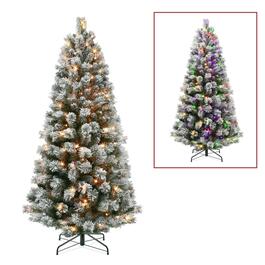 Puleo International 6ft. Pre-Lit Spruce Christmas Tree