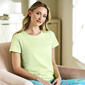 Womens HUE&#40;R&#41; Short Sleeve Scoop Neck Solid Pajama Tee - image 1