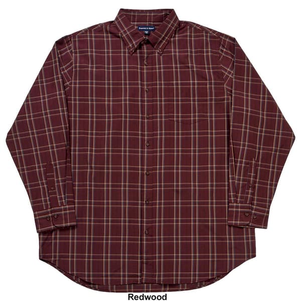 Mens Big & Tall Preswick & Moore Button Down Woven Shirt