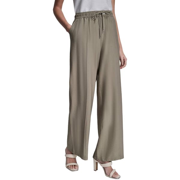 Womens DKNY Pull On Front Seam Wide Leg Pants - image 