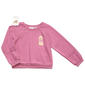 Girls (7-12) BTween(R) Long Sleeve Fleece Dog Crew w/ Lace - image 1