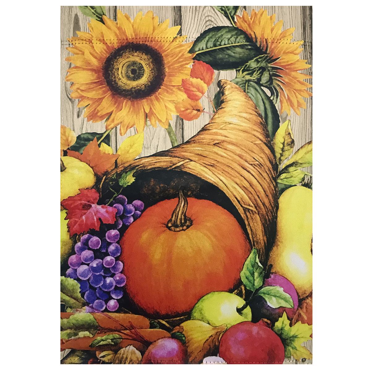 Northlight Seasonal Cornucopia Harvest Outdoor Garden Flag