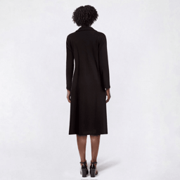 Womens Harper 241 Long Sleeve Rib Knit Midi Shirtdress