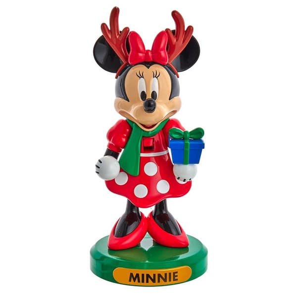 Kurt S. Adler 6in. Disney(c) Minnie Mouse w/ Tree Nutcracker - image 