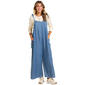 Juniors Hunter & Brown Tencel Tie Shoulder Overall Jumpsuit - image 1