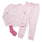 Womens Laura Ashley&#40;R&#41; Bows Joggers Pajama Set w/Socks - image 1