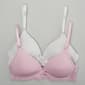 Girls (7-16) Bebe 2pk. Molded Solid Bras - image 1