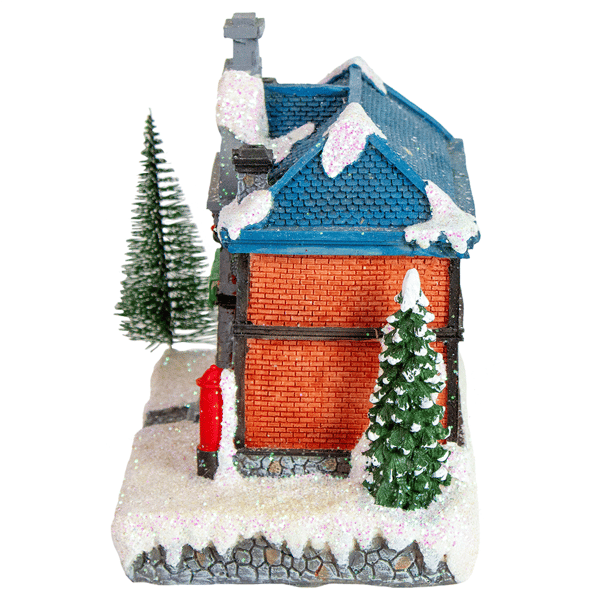 Northlight 7in. LED Post Office Christmas Village Decoration