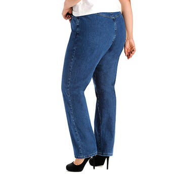Plus Size Lee® Elastic Waist Jeans - Long - Boscov's